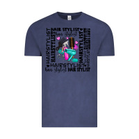 Vintage Denim hair stylist elementary Vintage Tee - AdoDesignShop