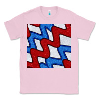 Bubblegum Pink Glitter 4th Of July Seamless Pattern Classic Tee - BundleAndBundleShop