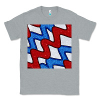 Heather Grey Glitter 4th Of July Seamless Pattern Classic Tee - BundleAndBundleShop