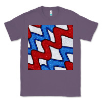 Lavender Glitter 4th Of July Seamless Pattern Classic Tee - BundleAndBundleShop