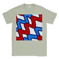 Matcha Glitter 4th Of July Seamless Pattern Classic Tee - BundleAndBundleShop