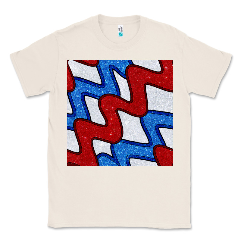 Glitter 4th Of July Seamless Pattern Classic Tee by BundleAndBundleShop | Teevron