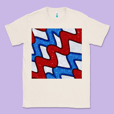 Glitter 4th Of July Seamless Pattern Classic Tee Designed By Bundleandbundleshop