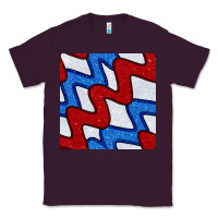 Plum Glitter 4th Of July Seamless Pattern Classic Tee - BundleAndBundleShop
