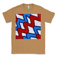 Toasted Coconut Glitter 4th Of July Seamless Pattern Classic Tee - BundleAndBundleShop