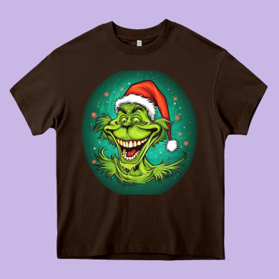 Grinch Heavy Core Tee Designed By Unal Design