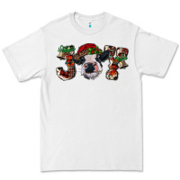 White Christmas Joy Heifer Cow Premium Tee - RanaPortraitStore