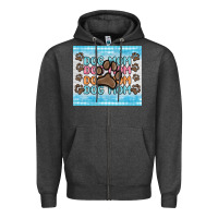 Charcoal Heather dog mom Zipper Hoodie - MaliasSmallBusiness