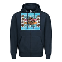 Navy dog mom Zipper Hoodie - MaliasSmallBusiness