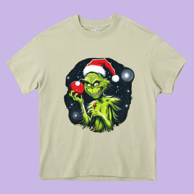 Grinch Heavy Core Tee Designed By Unal Design