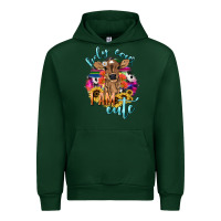 Forest Green Holy cow i am cute baby cow Urban Hoodie - HowdyJamesFarm