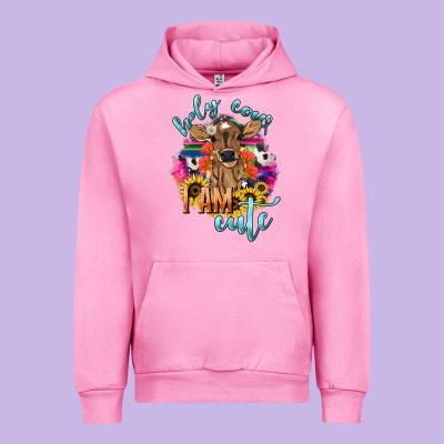 Holy Cow I Am Cute Baby Cow Urban Hoodie Designed By Howdyjamesfarm