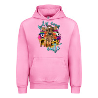 Fuchsia Pink Holy cow i am cute baby cow Urban Hoodie - HowdyJamesFarm