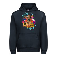 Navy Holy cow i am cute baby cow Urban Hoodie - HowdyJamesFarm