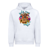 White Holy cow i am cute baby cow Urban Hoodie - HowdyJamesFarm