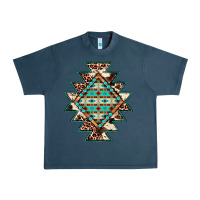 Midnight Navy cowhide leopard gemstone aztec Urban Heavy Tee - JahusDesignShop