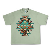 Oil Green cowhide leopard gemstone aztec Urban Heavy Tee - JahusDesignShop