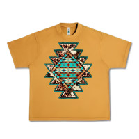 Cowhide Leopard Gemstone Aztec Urban Heavy Tee | Teevron