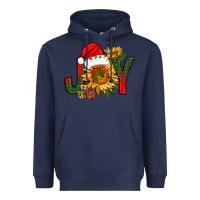 Navy joy christmas with sunflower bbs Heavyweight Hoodie - BundleAndBundleShop