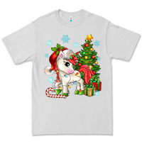 Dove Grey Christmas unicorn Premium Tee - Zillion Design Studio