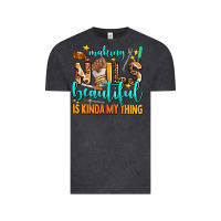 Vintage Black making nails beautiful is kinda my thing Vintage Tee - AdoDesignShop