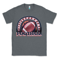 Charcoal Heather football rainbow Classic Tee - JahusDesignShop