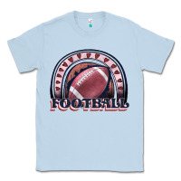 Dusty Blue football rainbow Classic Tee - JahusDesignShop