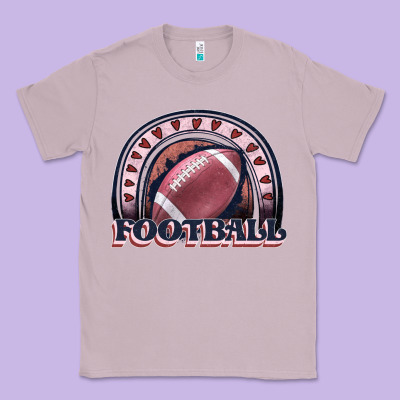 Football Rainbow Classic Tee Designed By Jahusdesignshop