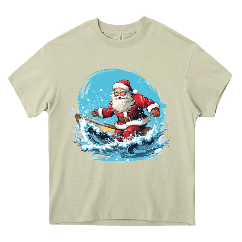 Happy Santa Heavy Core Tee by Unal Design | Teevron