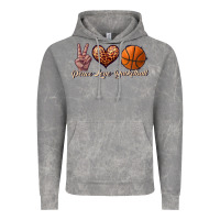 Cloud Rock peace love basketball Vintage Hoodie - JahusDesignShop