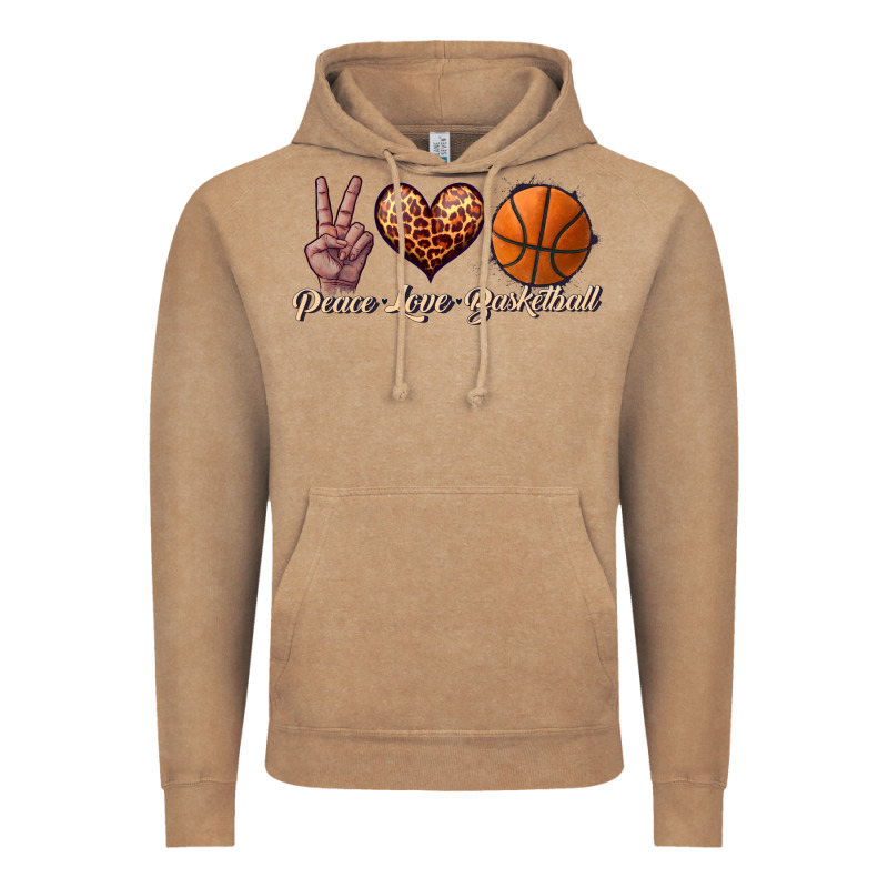 Peace Love Basketball Vintage Hoodie by JahusDesignShop | Teevron