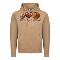 Vintage Coffee peace love basketball Vintage Hoodie - JahusDesignShop
