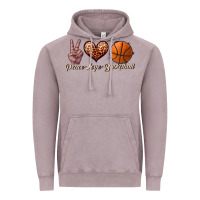 Vintage Zinc peace love basketball Vintage Hoodie - JahusDesignShop