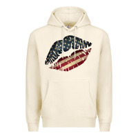 Tofu Vintage American Flag Lips Premium Hoodie - Bettercallsaul