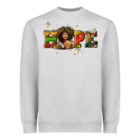 Heather Grey hope juneteenth Heavyweight Sweatshirt - AdoDesignShop