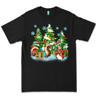 Black christmas rabbits Premium Tee - Zillion Design Studio