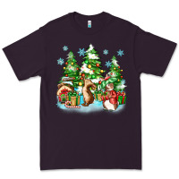 Plum christmas rabbits Premium Tee - Zillion Design Studio
