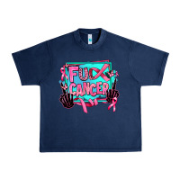 Navy fuck cancer Urban Heavy Tee - AdoDesignShop