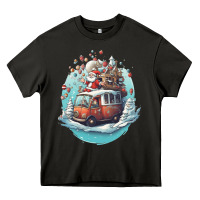 Asphalt happy santa Heavy Core Tee - Unal Design