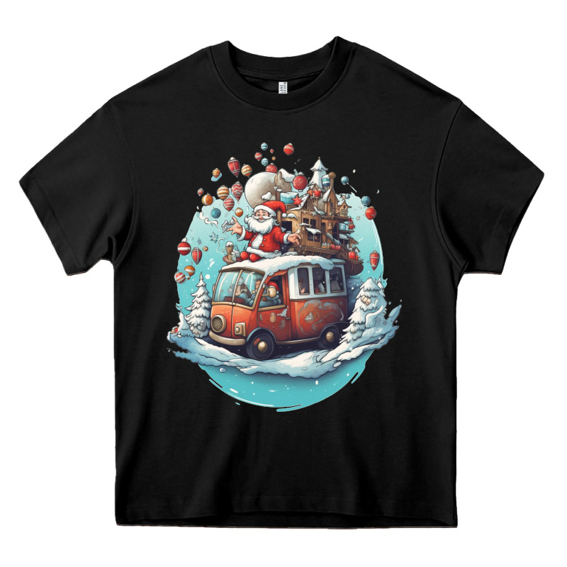 Happy Santa Heavy Core Tee by Unal Design | Teevron