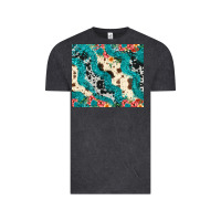 Vintage Black turquoise glitter cowhide Vintage Tee - JahusDesignShop