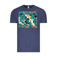 Vintage Denim turquoise glitter cowhide Vintage Tee - JahusDesignShop