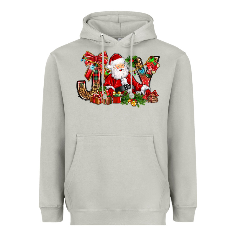 Joy Christmas With Santa Bbs Heavyweight Hoodie by BundleAndBundleShop | Teevron
