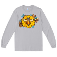 Moon Dust bee sunflower leopard Long Sleeve Tee - AdoDesignShop