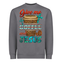Storm give me coffee and jesus Heavyweight Sweatshirt - BundleAndBundleShop