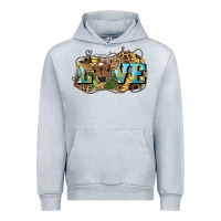 Heather Grey Love baby Cow Urban Hoodie - HowdyJamesFarm