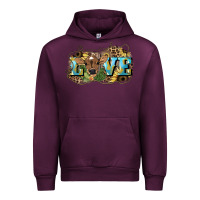 Mauve Wine Love baby Cow Urban Hoodie - HowdyJamesFarm