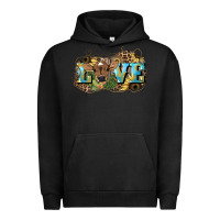 Pigment Black Love baby Cow Urban Hoodie - HowdyJamesFarm