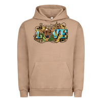 Pigment Burro Love baby Cow Urban Hoodie - HowdyJamesFarm