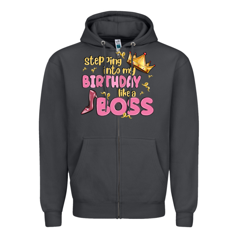 Birthday Boss Zipper Hoodie by MaliasSmallBusiness | Teevron